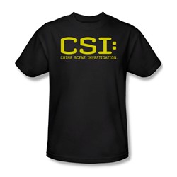 Cbs - Csi Logo Adult T-Shirt In Black