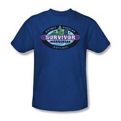 Cbs - Marquesas Adult T-Shirt In Royal Blue