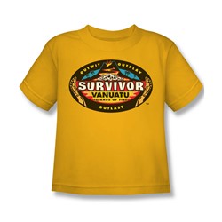Cbs - Vanuatu Little Boys T-Shirt In Gold