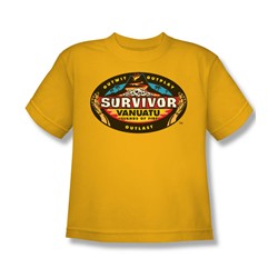 Cbs - Vanuatu Big Boys T-Shirt In Gold