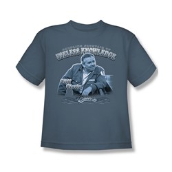 Cbs - Fountain Of Knowledge Big Boys T-Shirt In Slate