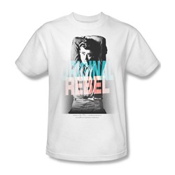 James Dean - Graphic Rebel Adult T-Shirt In White