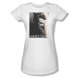James Dean - Reflect Juniors T-Shirt In White