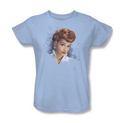 I Love Lucy - What A Star Womens T-Shirt In Light Blue