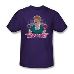 I Love Lucy - Waaaaahhhh!!! Adult T-Shirt In Purple