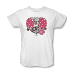 I Love Lucy - Funny & Fabulous Womens T-Shirt In White