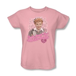 I Love Lucy - Tastes Like Candy Womens T-Shirt In Pink