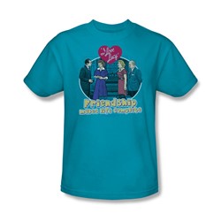I Love Lucy - Complete Adult T-Shirt In Turquoise