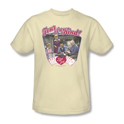 I Love Lucy - Four Of A Kind Adult T-Shirt In Cream