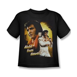 Elvis - Aloha Little Boys T-Shirt In Black