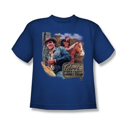 Elvis - Ranch Big Boys T-Shirt In Royal Blue