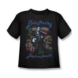 Elvis - Memphis Little Boys T-Shirt In Black
