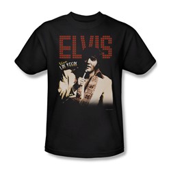 Elvis - Viva Star Adult T-Shirt In Black