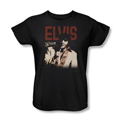 Elvis - Viva Star Womens T-Shirt In Black