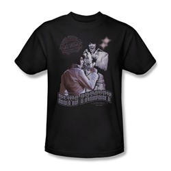 Elvis - Violet Vegas Adult T-Shirt In Black