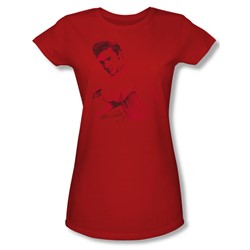 Elvis - On The Range Juniors T-Shirt In Red