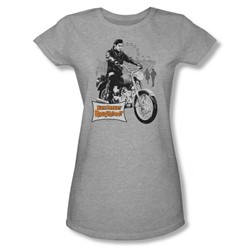 Elvis - Roustabout Poster Juniors T-Shirt In Heather