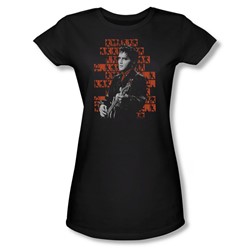 Elvis - Elvis '68 Juniors T-Shirt In Black