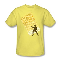 Elvis - Pointing Adult T-Shirt In Banana