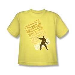Elvis - Pointing Big Boys T-Shirt In Banana