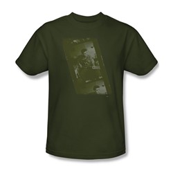 Elvis - Army Adult T-Shirt In Military Green