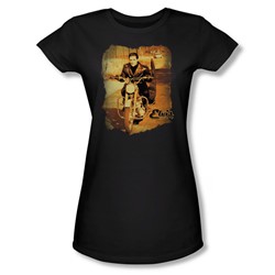 Elvis - Hit The Road Juniors T-Shirt In Black