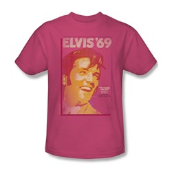 Elvis - Trouble With Girls Poster Adult T-Shirt In Hot Pink