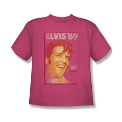 Elvis - Trouble With Girls Poster Big Boys T-Shirt In Hot Pink