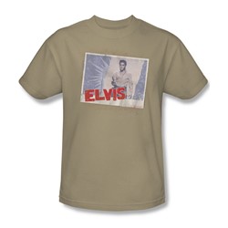 Elvis - Tough Guy Poster Adult T-Shirt In Sand