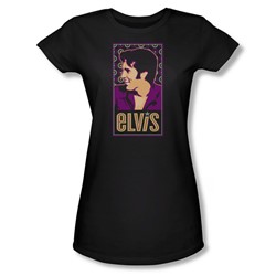 Elvis - Elvis Is Juniors T-Shirt In Black