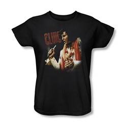 Elvis - Soulful Womens T-Shirt In Black