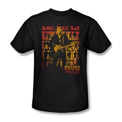 Elvis - Comeback Spotlight Adult T-Shirt In Black