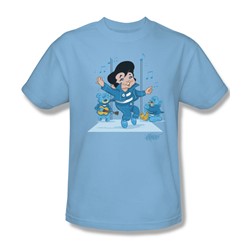 Elvis - Jailhouse Rock Adult T-Shirt In Light Blue