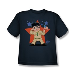 Elvis - Lil' G.I. Big Boys T-Shirt In Navy