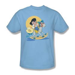 Elvis - Yip E Adult T-Shirt In Light Blue