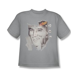 Elvis - Smile 2 Big Boys T-Shirt In Silver
