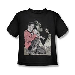 Elvis - Rock 'N' Roll Smoke Little Boys T-Shirt In Black