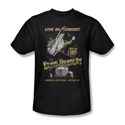 Elvis - Live In Buffalo Adult T-Shirt In Black