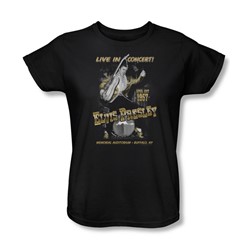 Elvis - Live In Buffalo Womens T-Shirt In Black