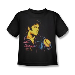 Elvis - Neon Elvis Little Boys T-Shirt In Black