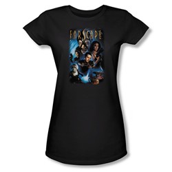 Farscape - Comic Cover Juniors T-Shirt In Black