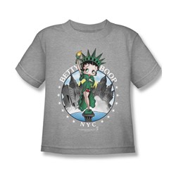 Betty Boop - Nyc Little Boys T-Shirt In Heather