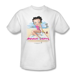 Betty Boop - Beach Betty Adult T-Shirt In White