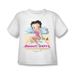 Betty Boop - Beach Betty Little Boys T-Shirt In White