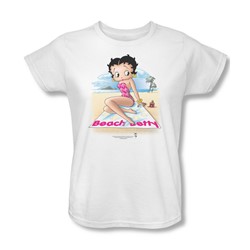 Betty Boop - Beach Betty Womens T-Shirt In White