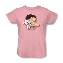 Betty Boop - Wink Wink Womens T-Shirt In Pink