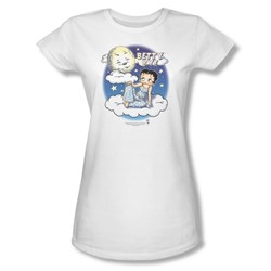 Betty Boop - Betty Bye Juniors T-Shirt In White