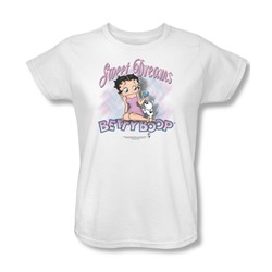 Betty Boop - Sweet Dreams Womens T-Shirt In White