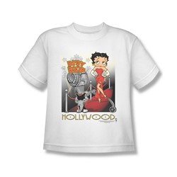 Betty Boop - Hollywood Big Boys T-Shirt In White