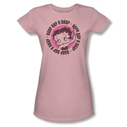 Betty Boop - Boop Oop A Doop Juniors T-Shirt In Pink